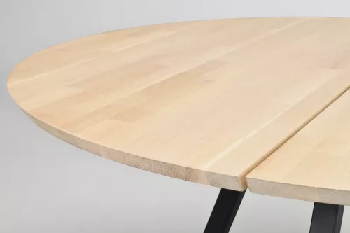 Carradale Matbord V-ben Vitpigmenterad/svart