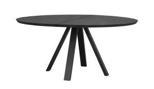 Carradale Matbord V-ben Svart