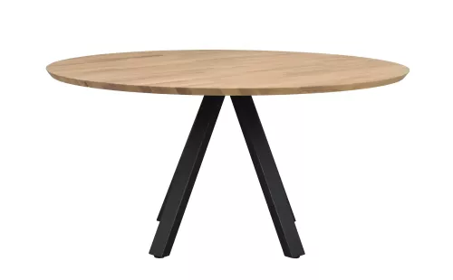 Carradale Matbord V-ben Ek/svart