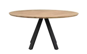 Carradale Matbord V-ben Ek/svart