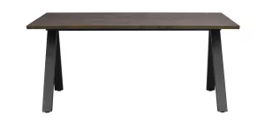 Carradale Matbord V-ben Brun/svart