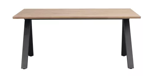 Carradale Matbord V-ben Ek/svart