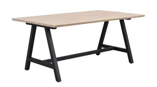 Carradale Matbord A-Ben Vitpigmenterad/svart