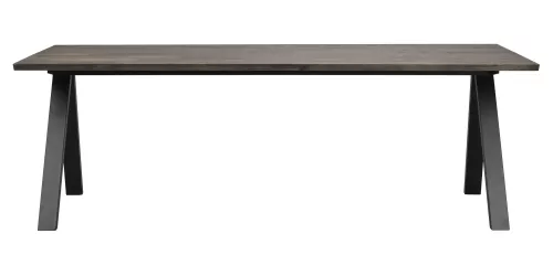 Carradale Matbord V-ben Brun/svart