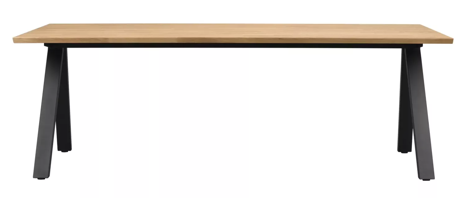 Carradale Matbord V-ben Ek/svart