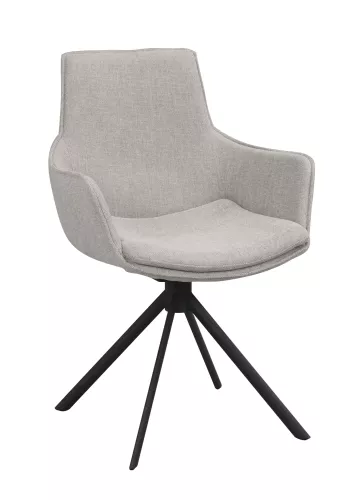 Lowell Karmstol Grå/Svart