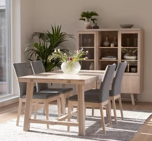 Brooklyn Matbord Vitpigmenterad