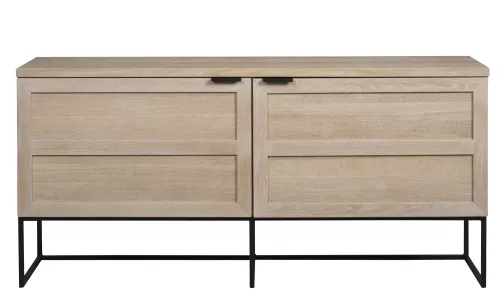 Everett Sideboard Vitpigmenterad/Svart
