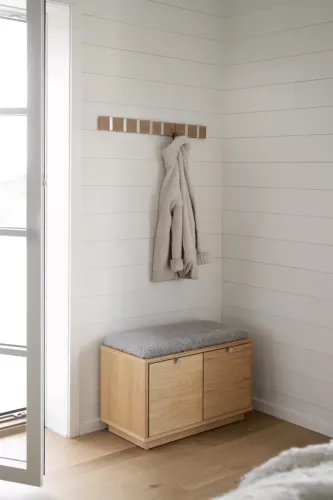 Confetti Bänk Ek - Ljusgrå