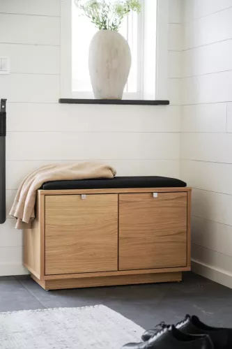 Confetti Bänk Ek - Svart