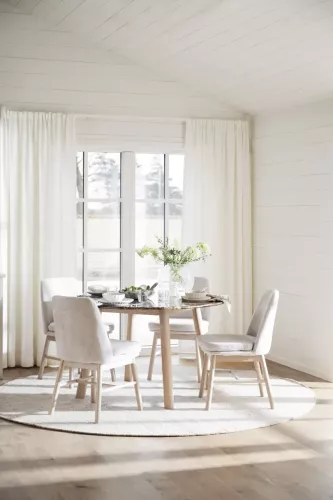 Taransay Matbord Brun Vitpigmenterad