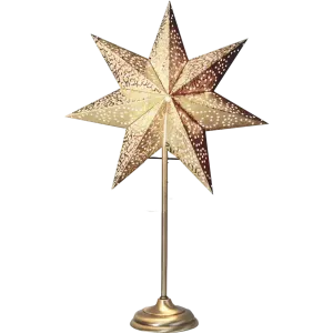 Stjärna på fot Antique Guld