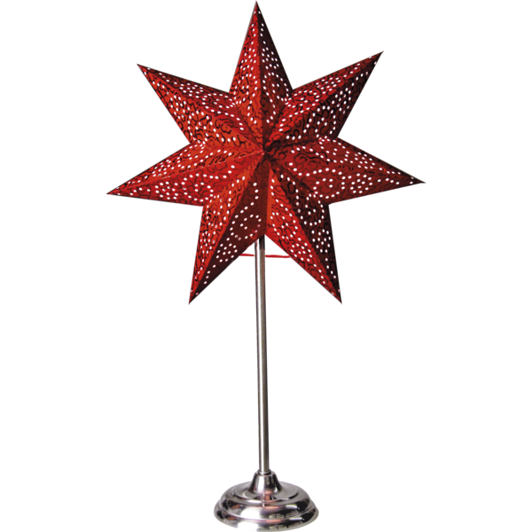 Stjärna på fot Antique Röd