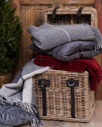 Dundee Ullpläd Röd