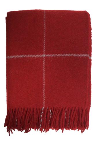 Dundee Ullpläd Röd