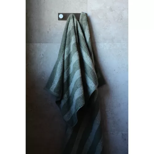 Stripe Handduk Grön