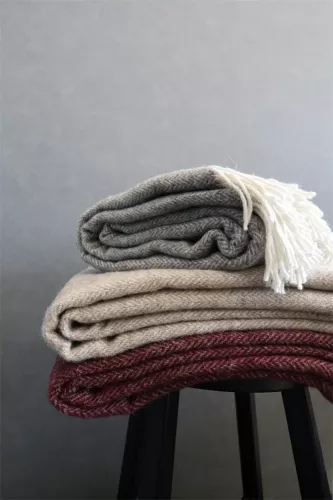 Glasgow Ullpläd Grå