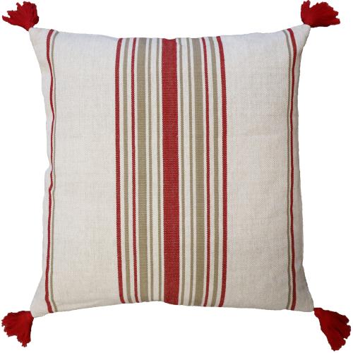 Sunne Kuddfodral Röd/Linne