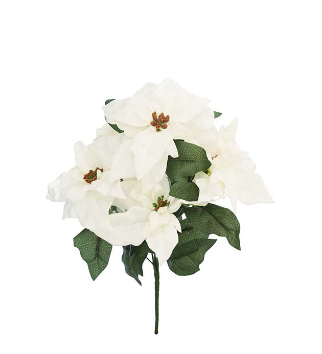 Julstjärna Bukett Konstväxt Vit