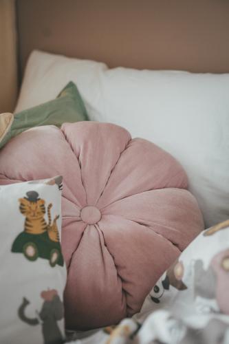 Eddie Kudde Rund Ljusrosa