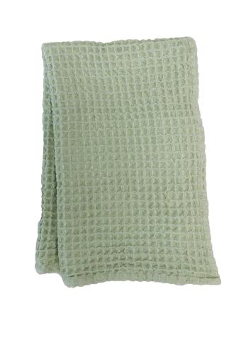 Waffle Kökshandduk Ljusgrön