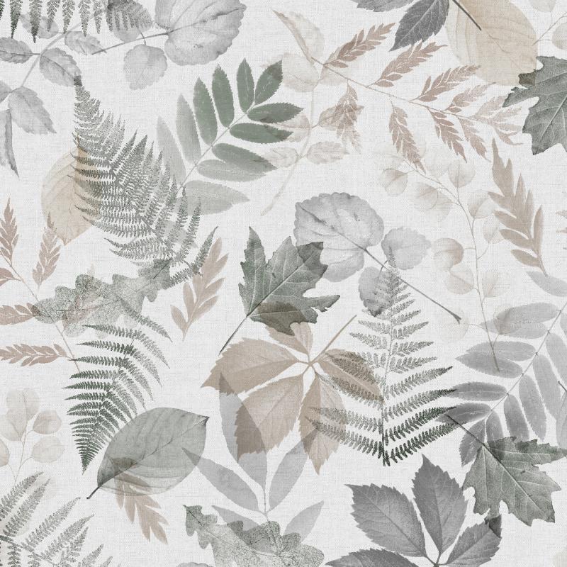 Bladverk Metervara Grå