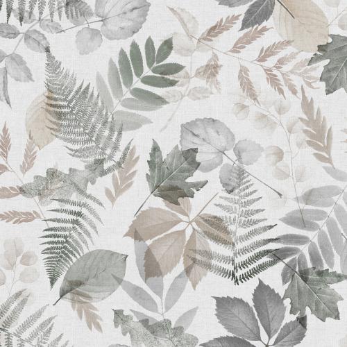 Bladverk Metervara Grå