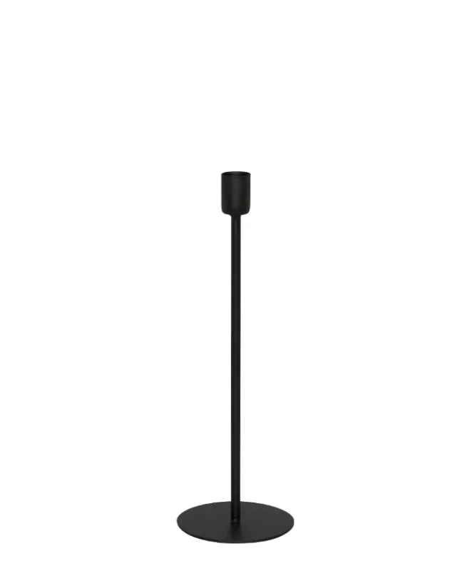 Ljusstake Svart Medium