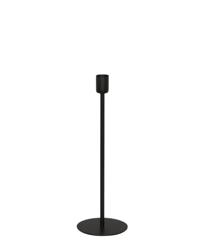 Ljusstake Svart Medium