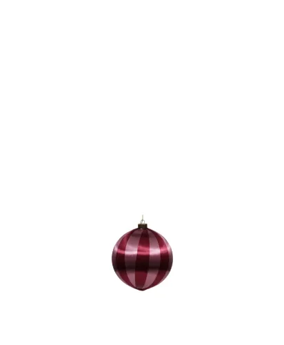 Julgranskula Satin Rosa/Vinröd Small