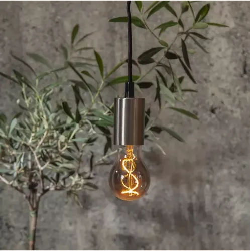 Stil Sladdställ E27 Borstad Stål