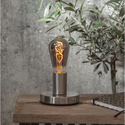 Glans Lampfot Borstad metall