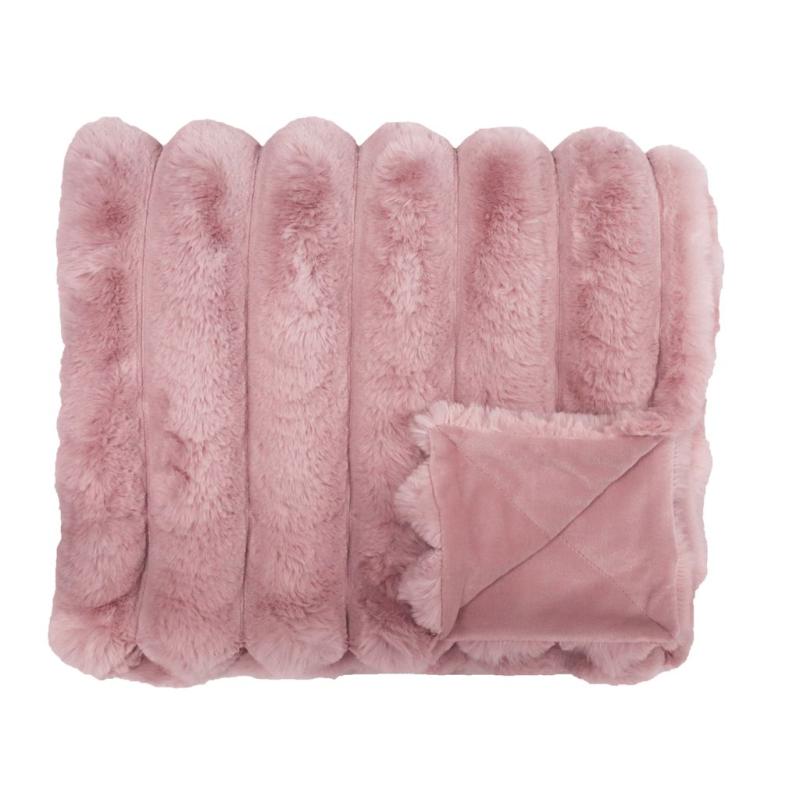 Brooklyn Pläd Ljusrosa