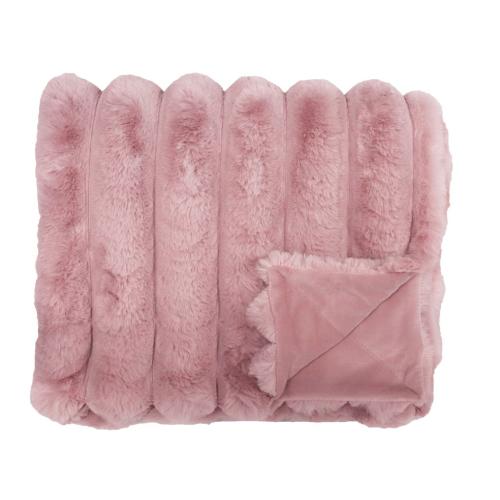 Brooklyn Pläd Ljusrosa