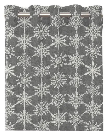 Snöflingor Öljettlängder Grå