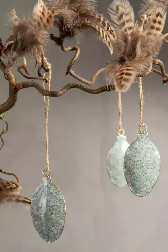 Emaljägg Dekorationshänge Blå