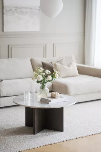 Brooksville Soffbord Vit/brun