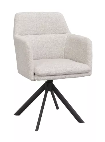 Gladstone Karmstol Ljusbeige/Svart