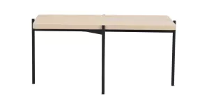 Shelton Soffbord Vitpigmenterad/svart