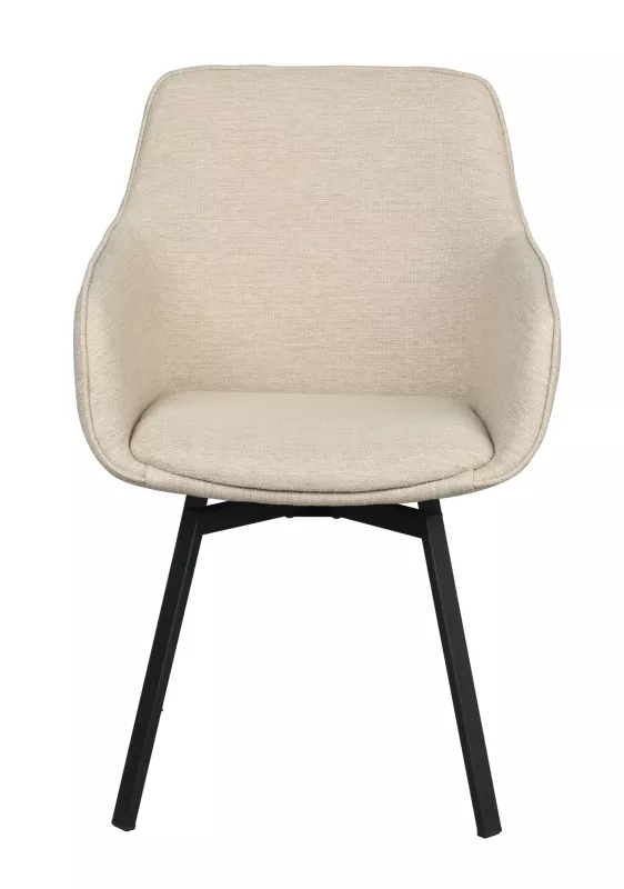 Alison Karmstol Ljusbeige/Svart