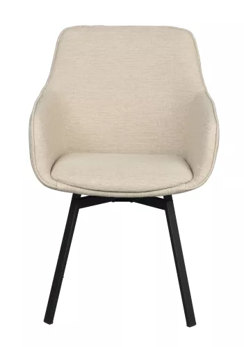 Alison Karmstol Ljusbeige/Svart