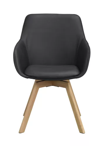 Alison Karmstol Svart/Ek