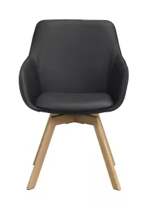 Alison Karmstol Svart/Ek