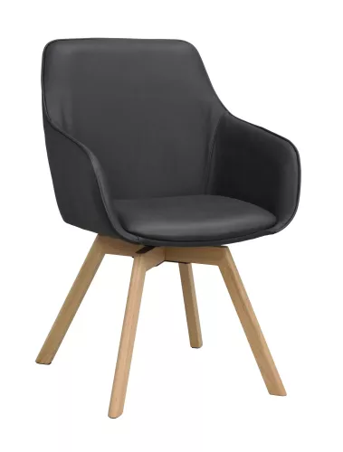 Alison Karmstol Svart/Ek