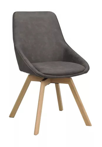 Alison Stol Mörkgrå/Ek