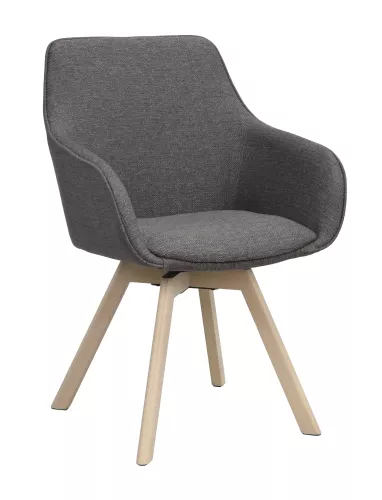 Alison Karmstol Grå/Vitpigmenterad