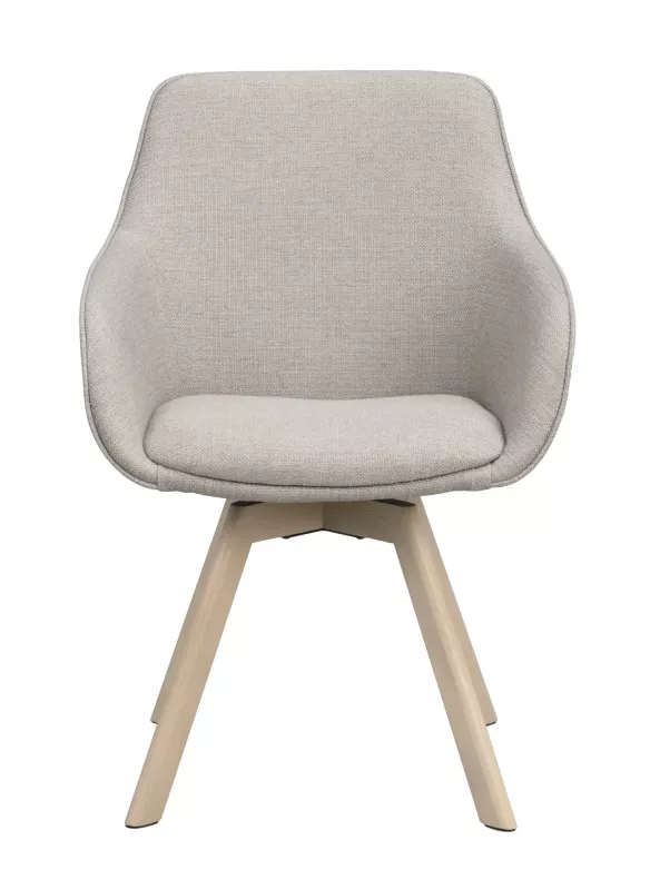 Alison Karmstol Beige/vitpigmenterad