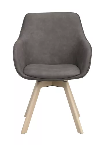 Alison Karmstol Mörkgrå/Vitpigmenterad