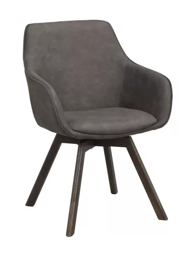 Alison Karmstol Mörkgrå/Brun