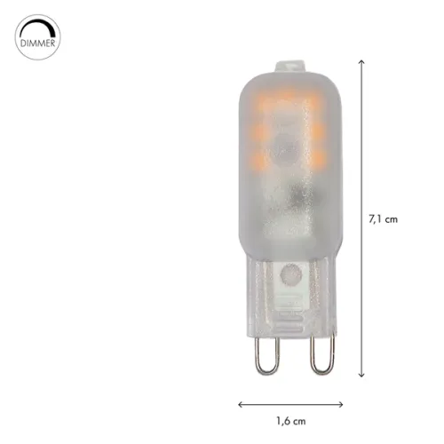LED-lampa G9 Halo-LED Frostad